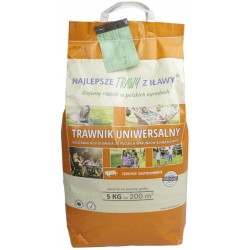 Mieszanka Traw "Trawnik Uniwersalny" 200m² 5kg "Trawy z Iławy"