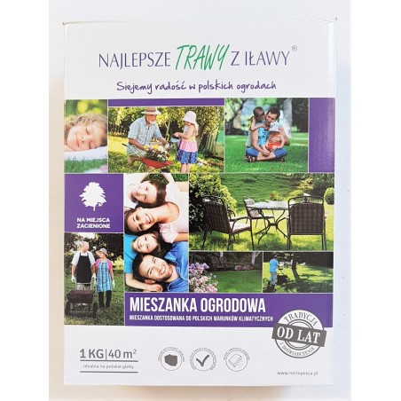 Mieszanka Traw Uniwersalna 40m² 1kg "Trawy z Iławy"