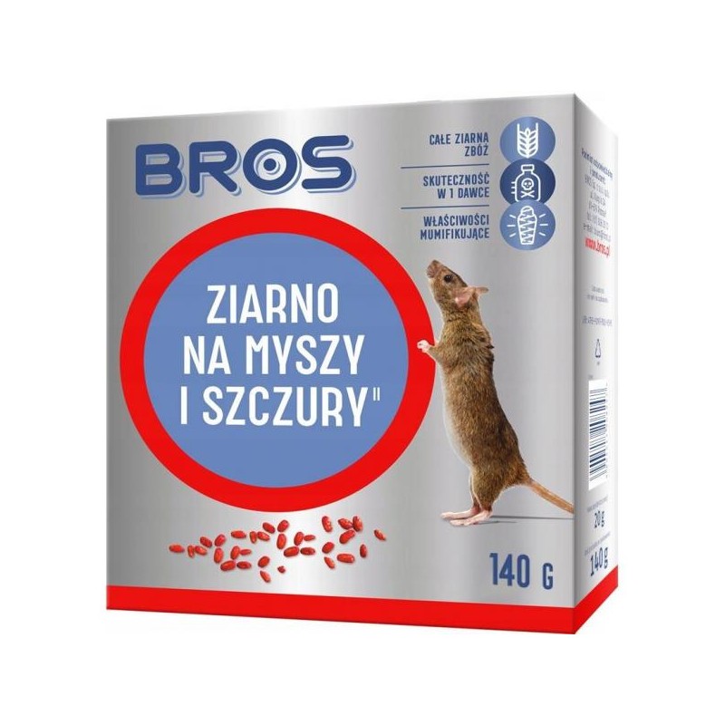 Ziarno na myszy i szczury 140g BROS