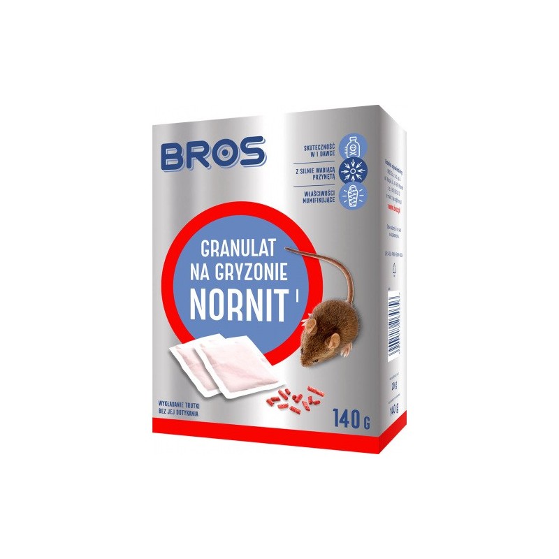 Granulat na gryzonie Nornit 140g BROS