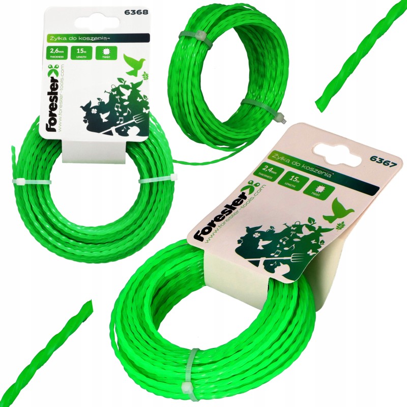 FORESTER żyłka do koszenia 2,4mm 15m twist