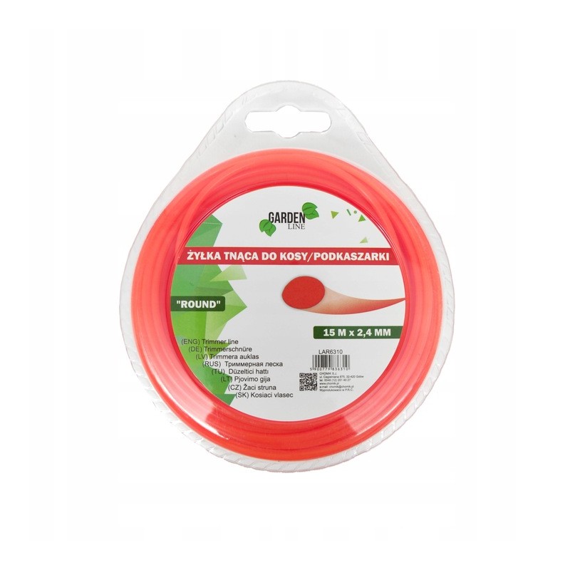 ŻYŁKA TNĄCA DO  PODKASZARKA 2,4mm 15m