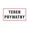 Tabliczka "Teren Prywatny" 30x16,5cm