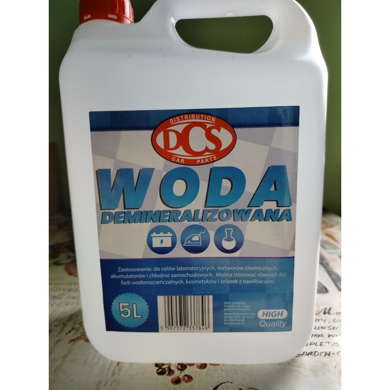Woda demineralizowana 5L