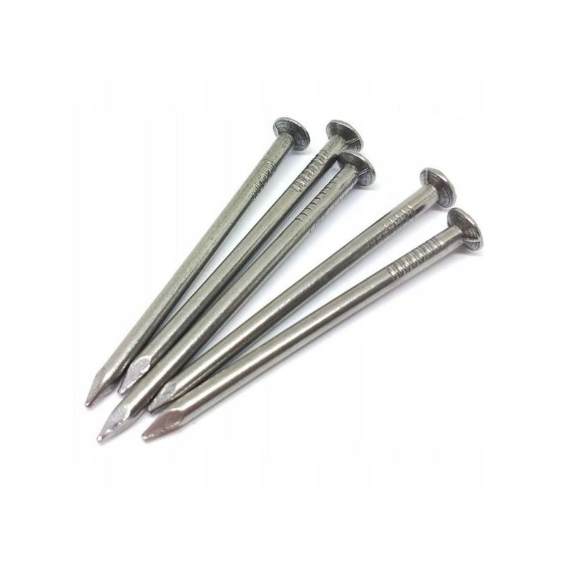 Gwoździe budowlane płaskie 4,2x100 ocynk - 1kg