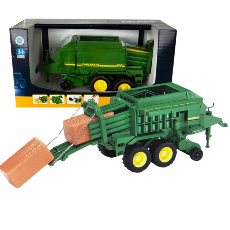 Prasa do słomy przyczepa JOHN DEERE 1:16 BRUDER 02017
