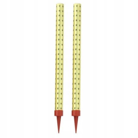 Fontanny tortowe 25 cm  złota -2 szt.