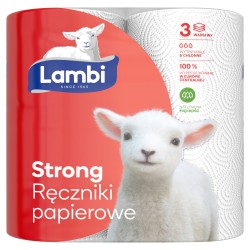 Ręcznik papierowy papier Lambi w opakowaniu 2 szt. biały