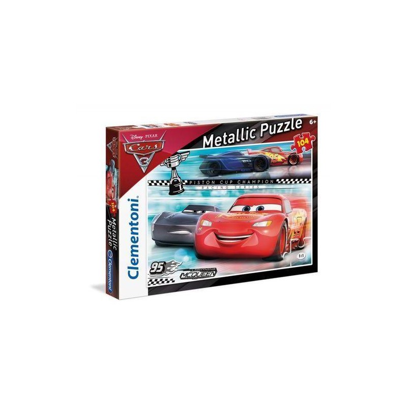 Puzzle 104 el. SuperColor Metallic Cars 3 GXP590852 Clementoni