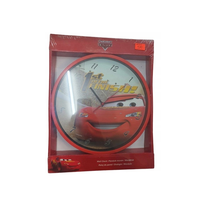 Zegar na ścianę ścienny Cars Auta Disney Zygzak