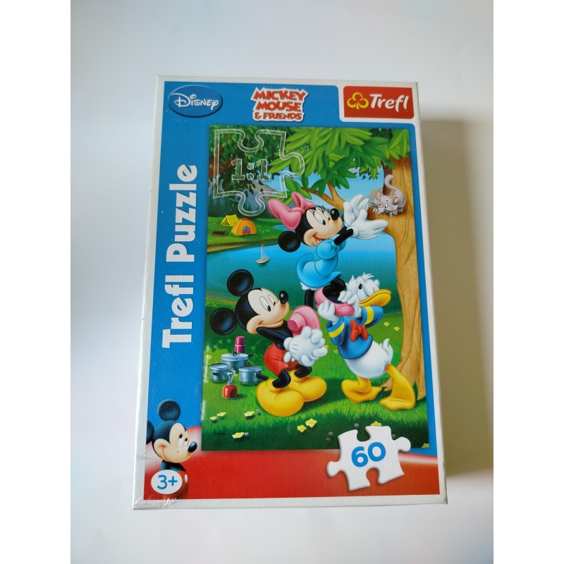 Puzzle Myszka Miki i Przyjaciele "Piknik z Donaldem" 60 el. 17198 Trefl