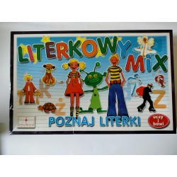 Gra Edukacyjna Literkowy Mix 66 el. Roxana