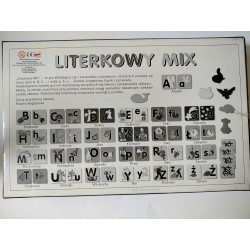 Gra Edukacyjna Literkowy Mix 66 el. Roxana