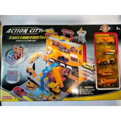 Zestaw Plac Budowy 5 Samochodów Action City 28234