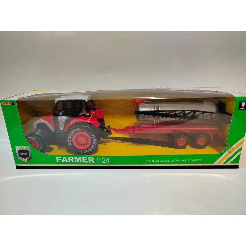 Zabawka Traktor z Przyczepą Asenizacyjną 955-21