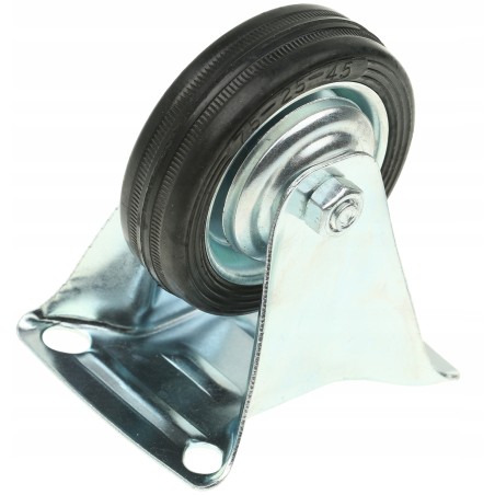 Koło stałe do wózka T510075 75 mm czarne