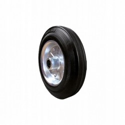 Koło pełne 160 mm, czarny kauczuk 470160