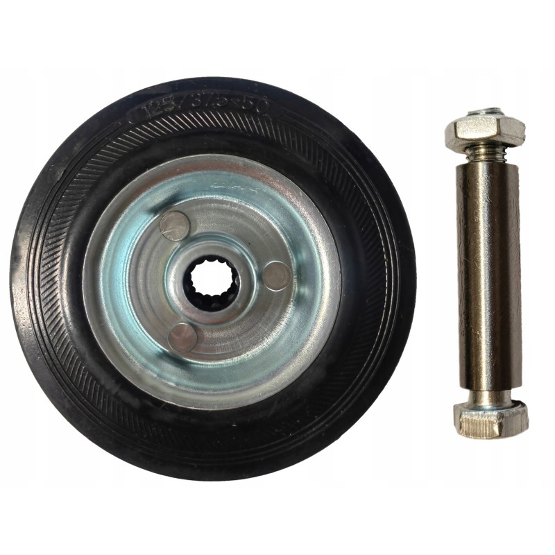 Koło obrotowe fi 125 mm pełne kółko 470125