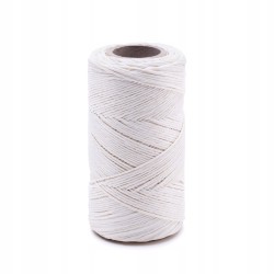 Nici Lniane Białe Nabłyszczane 100g/120m