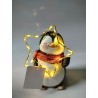 Figurka Bożonarodzeniowa Pingwinek z Gwiazdką 19cm LED