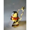 Figurka Bożonarodzeniowa Pingwinek z Choinką 19cm LED