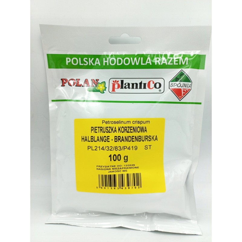 Pietruszka Korzeniowa Halblange Brandenburska 100g Plantico