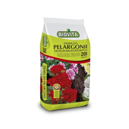 Ziemia do pelargonii i roślin balkonowych Biovita 20L