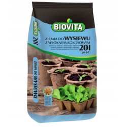 Ziemia do Wysiewu z Włóknem Kokosowym 20L Biovita