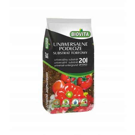 Substrat torfowy ziemia pH 5,5-6,5 biovita 20L