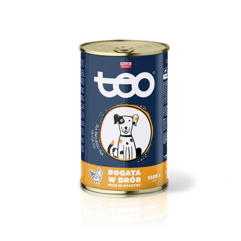 Mokra Karma dla Psa Drób 1250g TEO