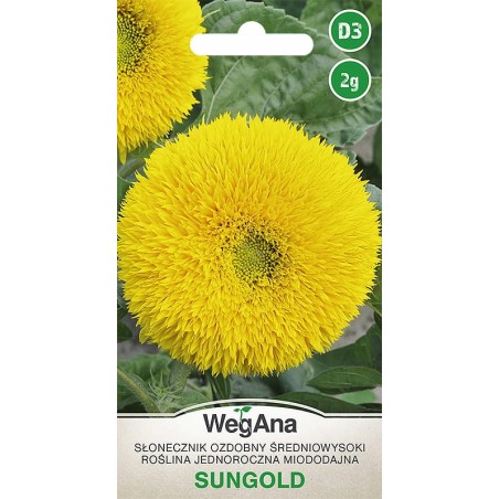 Słonecznik Ozdobny Średniowysoki Sungold 2g WegAna