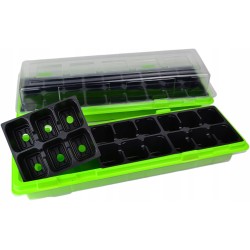 Miniszklarenka 47x16cm Zielona 2 szt.