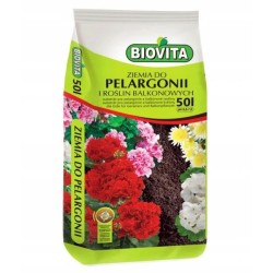 Ziemia do pelargonii i roślin balkonowych 50L surfinie, petunie