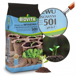 Ziemia do Wysiewu z Włóknem Kokosowym 50L Biovita