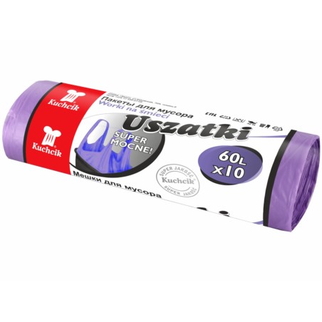 Worki na Śmieci Uszatki 60L 10 szt. Kuchcik