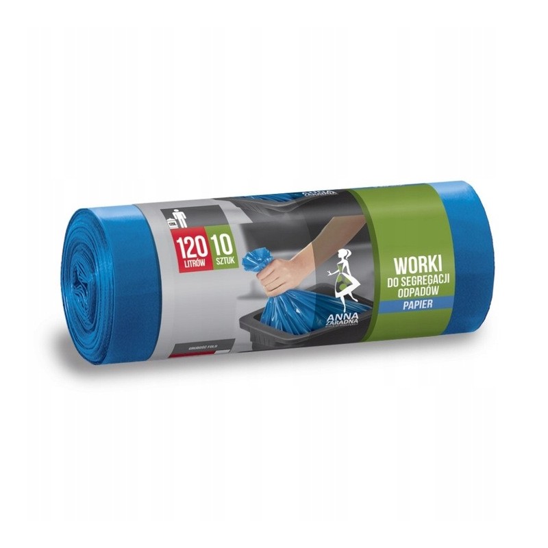 Worki do Segregacji Papieru 120L 10 szt. Anna Zaradna