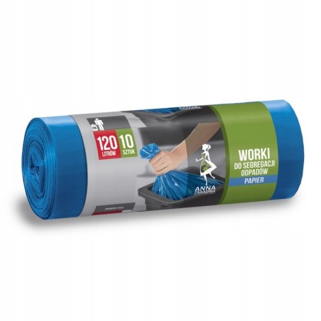 Worki do Segregacji Papieru 120L 10 szt. Anna Zaradna