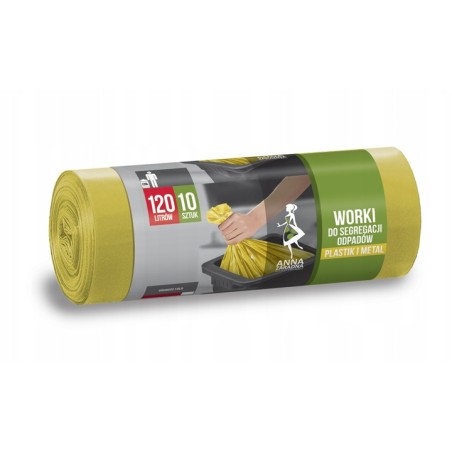 Worki do Segregacji Plastików i Metalów 120L 10 szt. Anna Zaradna