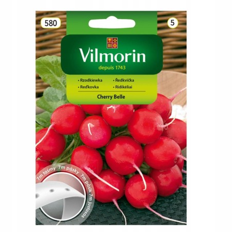 Rzodkiewka Cherry Belle na Taśmie 7m Vilmorin