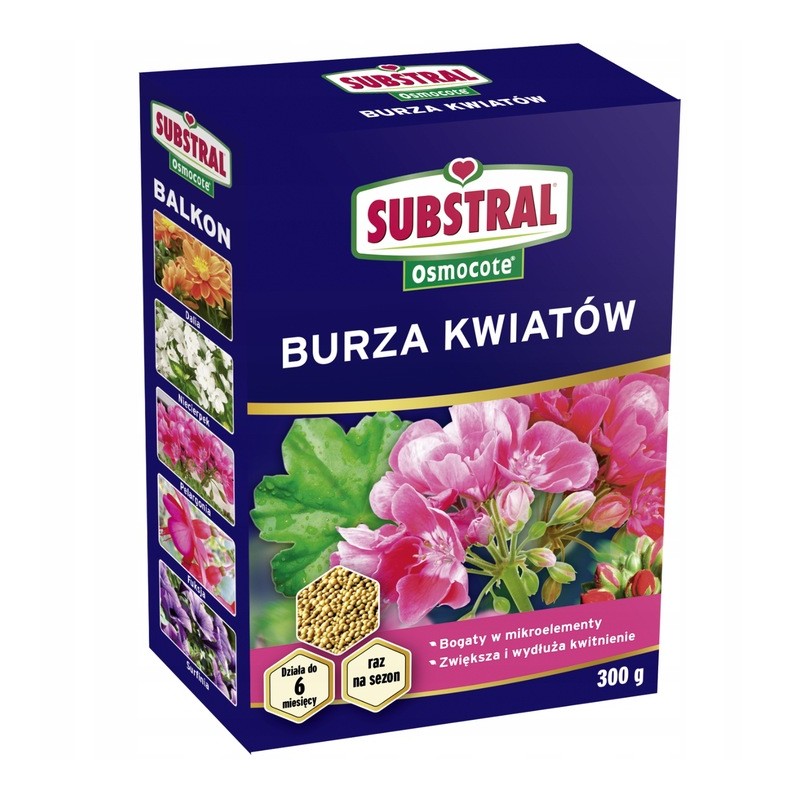 Nawóz Rośliny Balkonowe "Burza Kwiatów" 2w1 300g Osmocote Substral