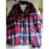 Koszula z Futerkiem w Kratkę L