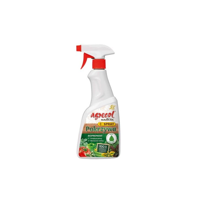 Biopreparat do Stymulacji Wzrostu Roślin Pokrzywa Spray 500ml Agrecol