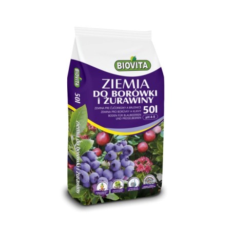 Ziemia do Borówki i Żurawiny 50L      48 sztuk