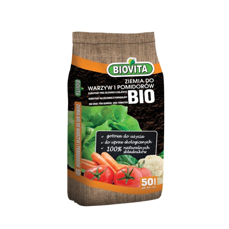 Ziemia do Warzyw i Pomidorów BIO 50L 48 sztuk