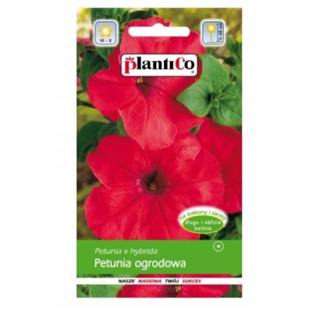 Petunia Ogrodowa Arabeska Czerwona 0,05g Plantico