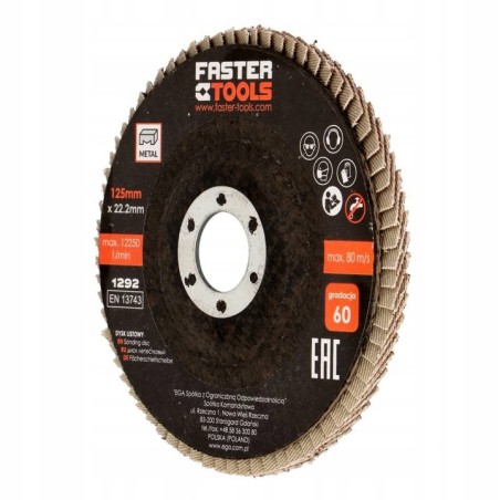 Dysk listkowy 125/60 gr. 1293 FASTERTOOLS