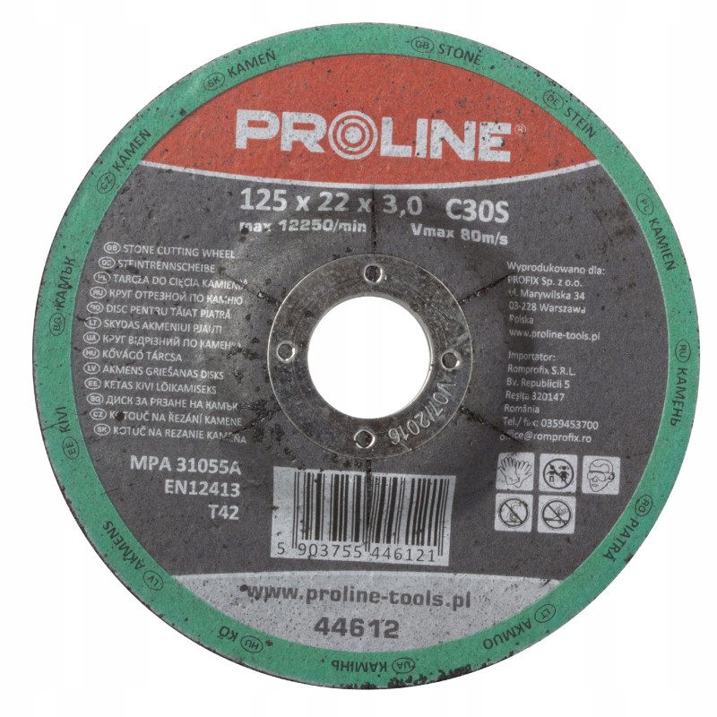 Tarcza do Cięcia Kamienia Wypukła T42 115x2mm