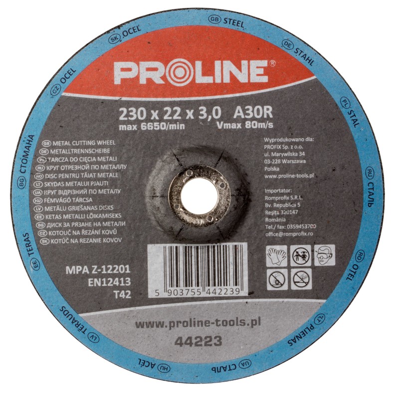 Tarcza do Cięcia Metali Wypukła T42 115x2,5mm