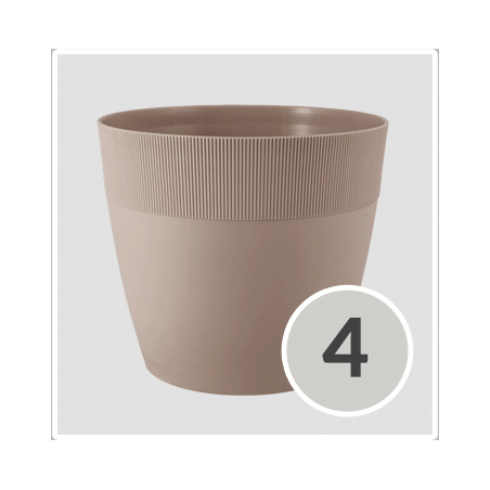 Doniczka/Osłonka 2w1 Doris ⌀21cm Beżowa