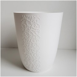 Osłonka Storczykówka Madlen ⌀12,5cm Biała